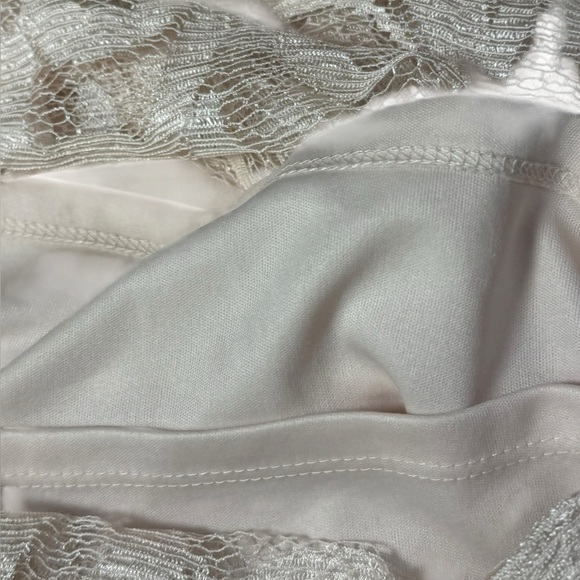 Julia Jordan Blush Pastel Pink Crochet Lace Illusion Sleeve Sheath Shift Dress 6 - Picture 6 of 16